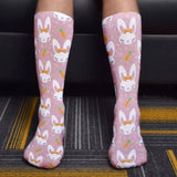 🎁 $5 SOCK SALE: Bunnies & Bows Pink