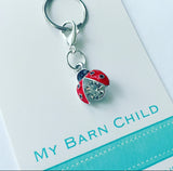 Bridle Charm: Ladybug  Crystal🐞💎