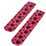 Socks: Cats Hot Pink