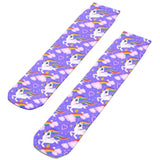 💝 Socks: Unicorns Purple/Rainbows