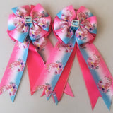 Show Bows: Unicorns Pink/Blue Ombré • CLEARANCE