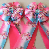 Show Bows: Unicorns Pink/Blue Ombré • CLEARANCE