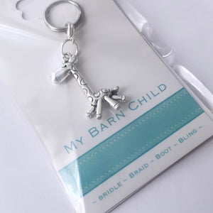 Bridle Charm: Giraffe ~ Silver 🦒 NEW