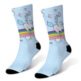 Socks: Unicorns ~ Dancing On A Rainbow 🦄