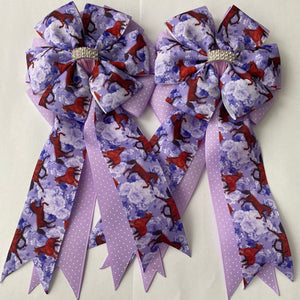 Show Bows: Horses Lavender 🐴