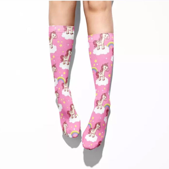 🎁 $5 SOCK SALE: Unicorns Hot Pink