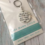 Bridle Charm: Inspirational ~ Bless this horse and rider